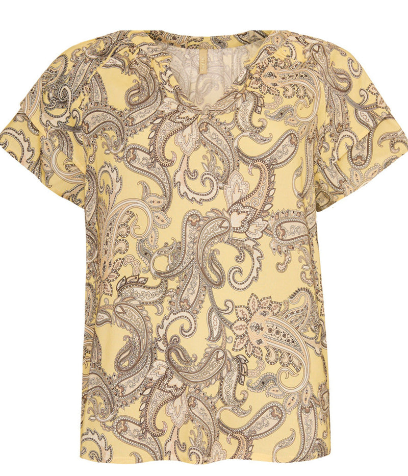 OFELIA MAJA BLUSE I GUL