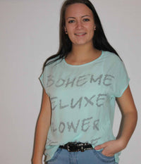 ZE-ZE T-SHIRT IN MINT GREEN
