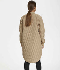 COFFEE SHALLY QUILIED JACKET IN SAND