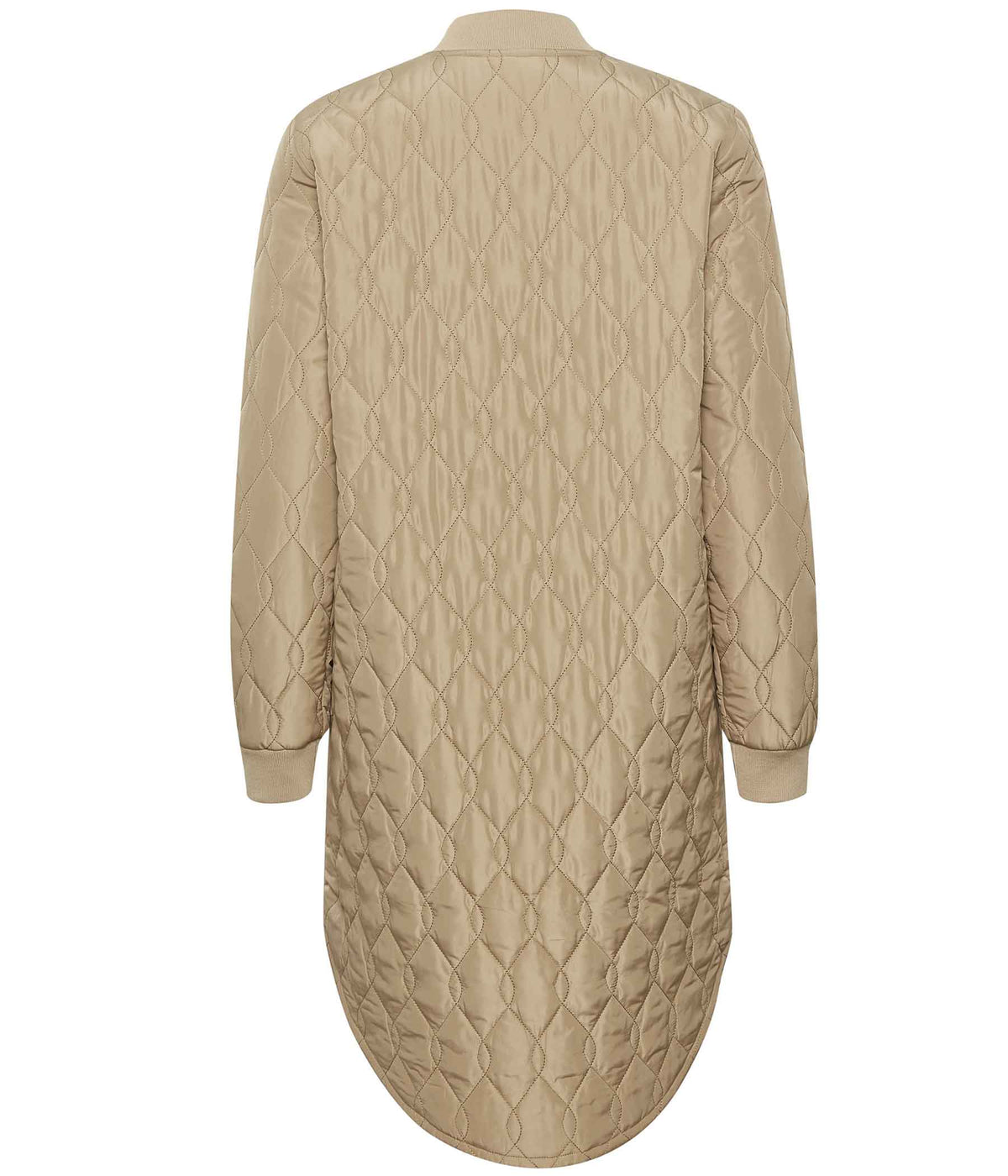 COFFEE SHALLY QUILIED JACKET IN SAND