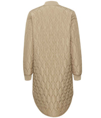 COFFEE SHALLY QUILIED JACKET IN SAND