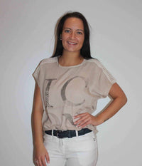 ZE-ZE ICON BLOUSE IN SAND COLOR