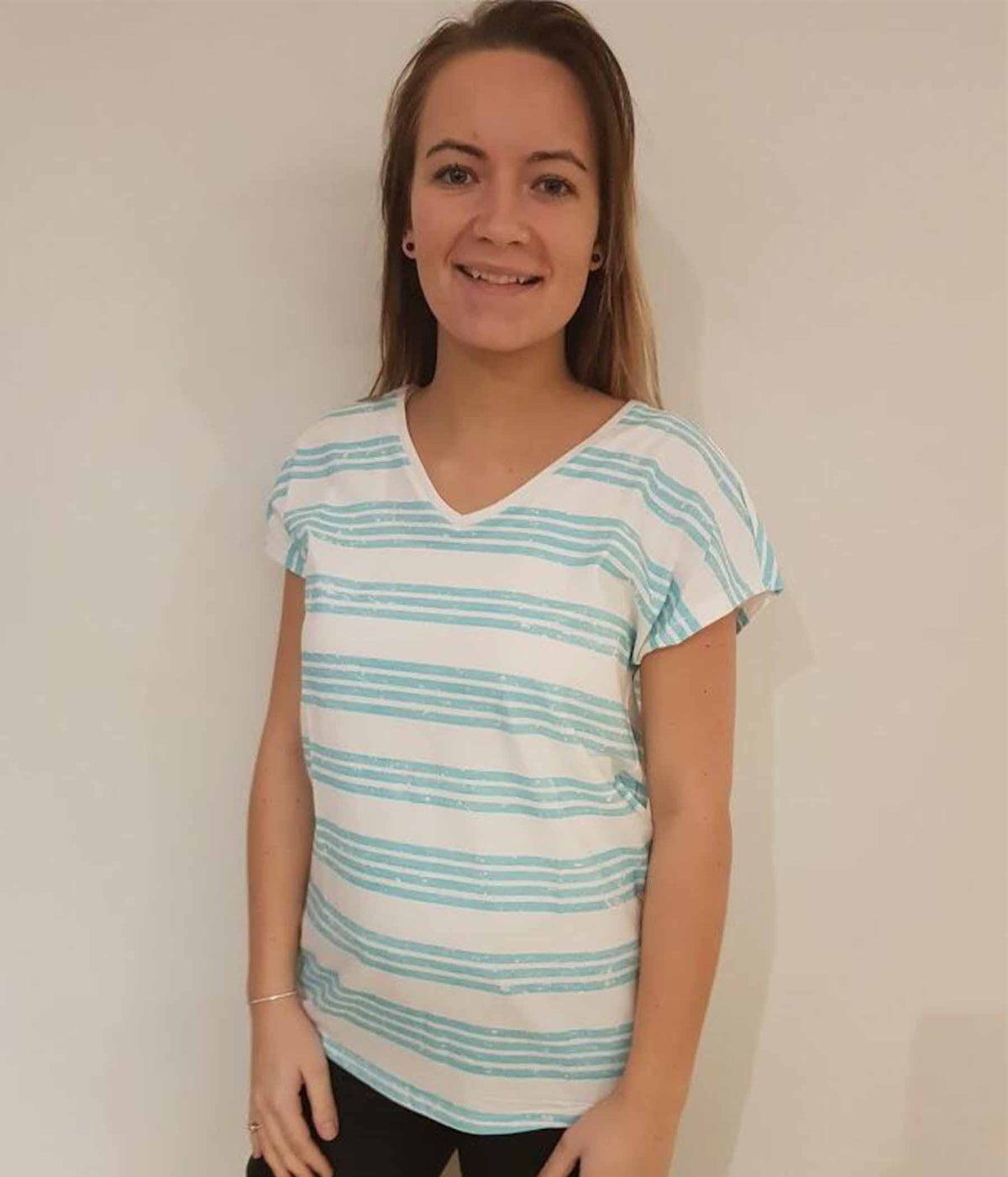 ZE-ZE T-SHIRT IN MINT GREEN