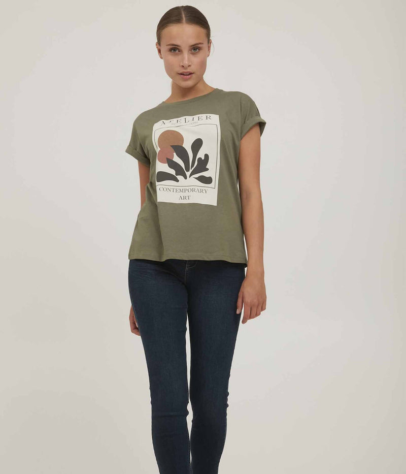 T-SHIRT FRCEART I KHAKI