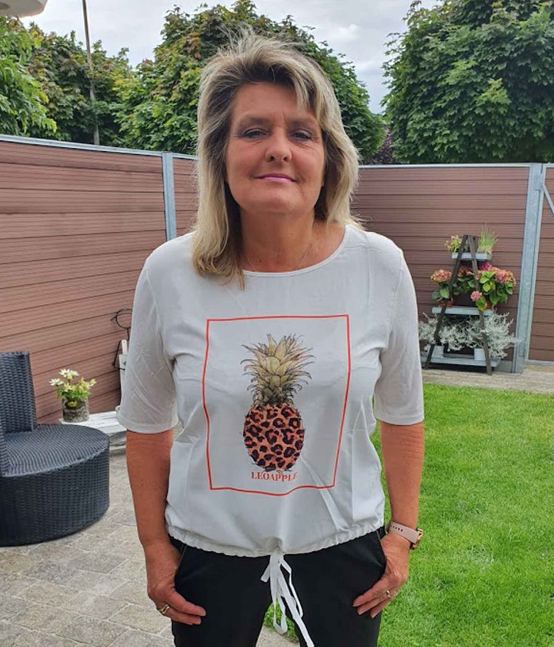 ONE-TWO ADRIANNA T-SHIRT MED ANANAS