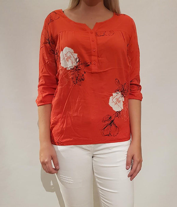 OFELIA WISH BLUSE I SOMMER RØD