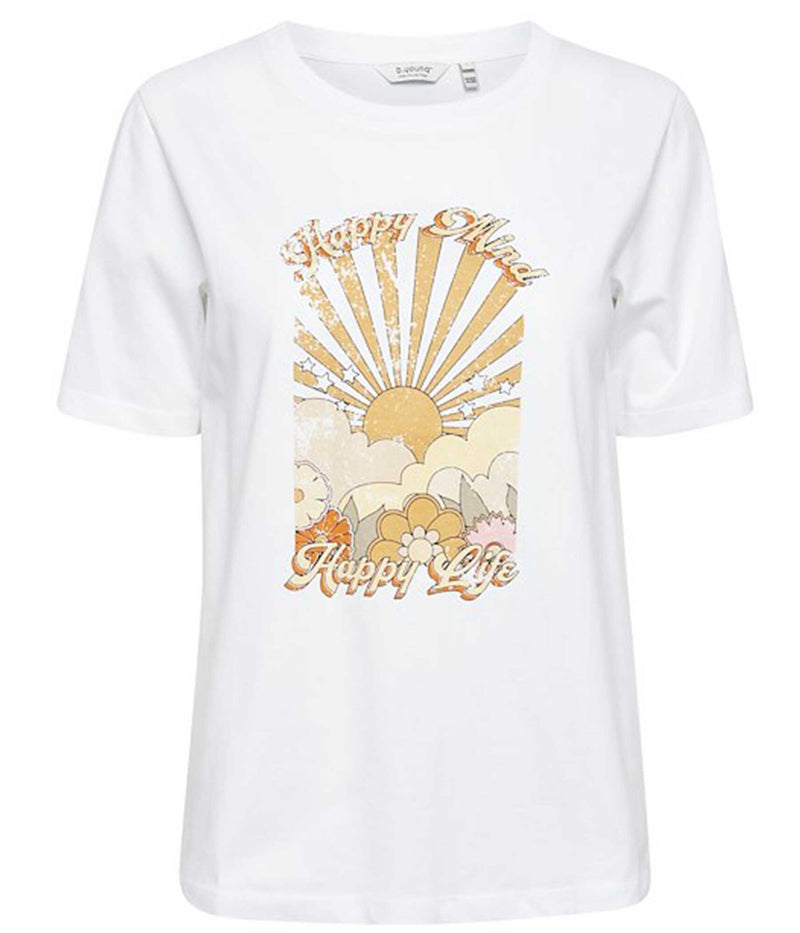 B.YOUNG SALLIA SUN T-SHIRT I KALK HVID