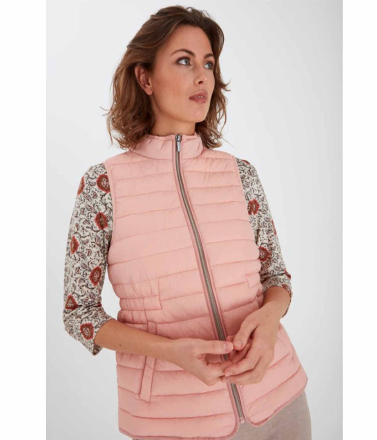 FRANSA PAPADDING  VEST I MISTY ROSE