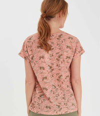 FRANSA T-SHIRT I MISTY ROSE MIX