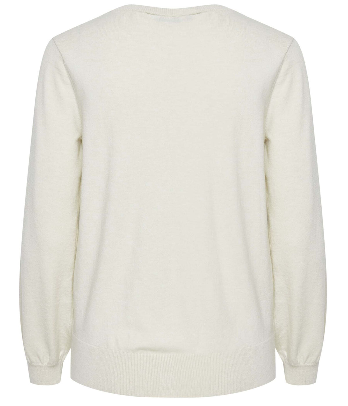 FRANSA EMBRODY CARDIGAN I CREME