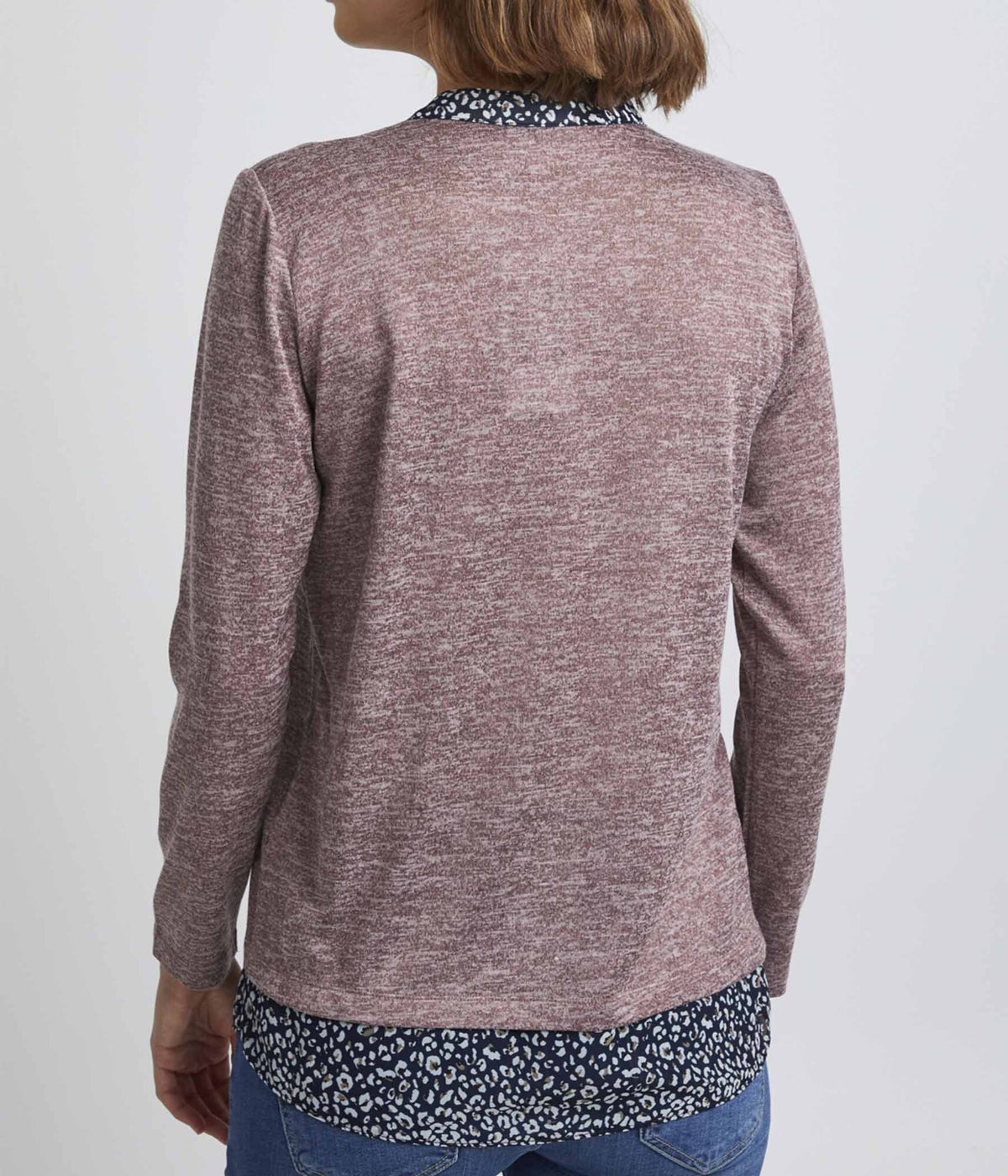 FRANSA REXAN  PULLOVER I MELANGE INFINITY MIX.