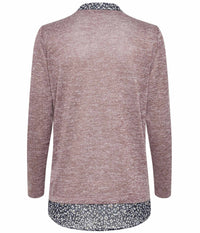 FRANSA REXAN  PULLOVER I MELANGE INFINITY MIX.