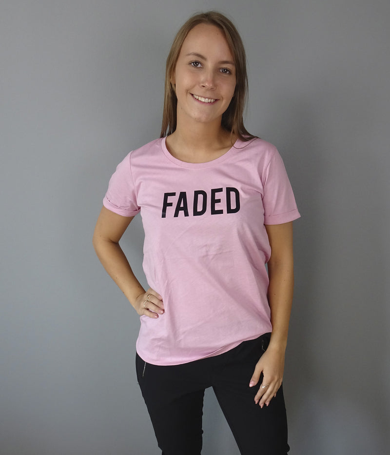 KAFFE KADORA T-SHIRT I PINK NECTAR