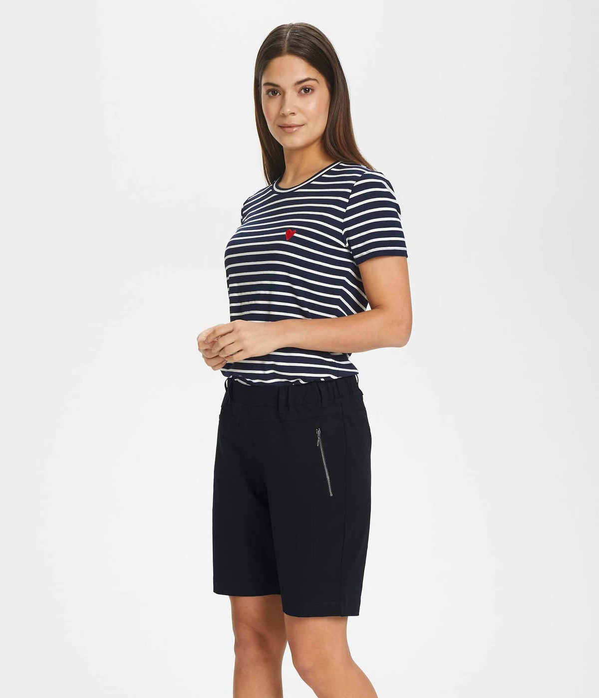 KAFFE VILJA BERMUDA SHORTS I SORT