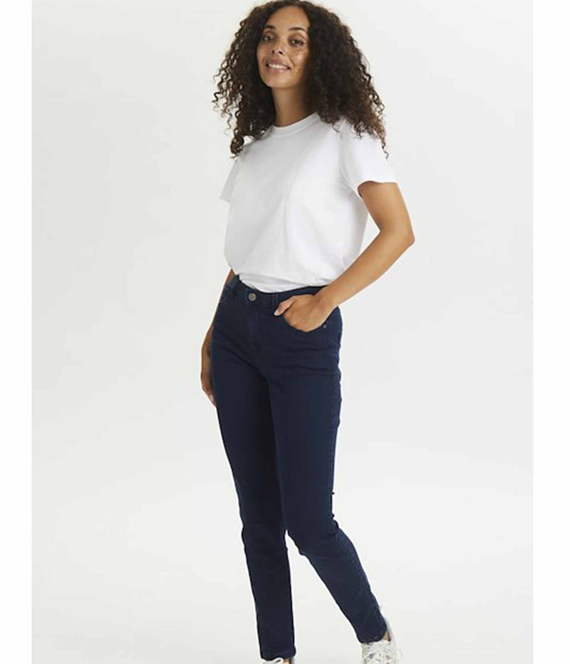 KAFFE VICKY JEANS MØRK DENIM BLÅ