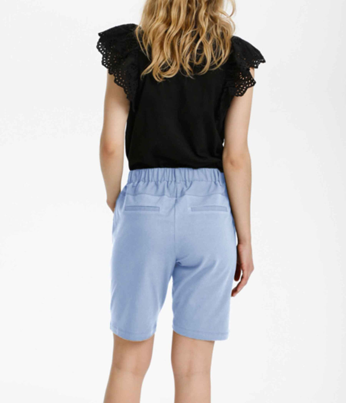 KAFFE VILJA BERMUDA SHORTS I BLUE