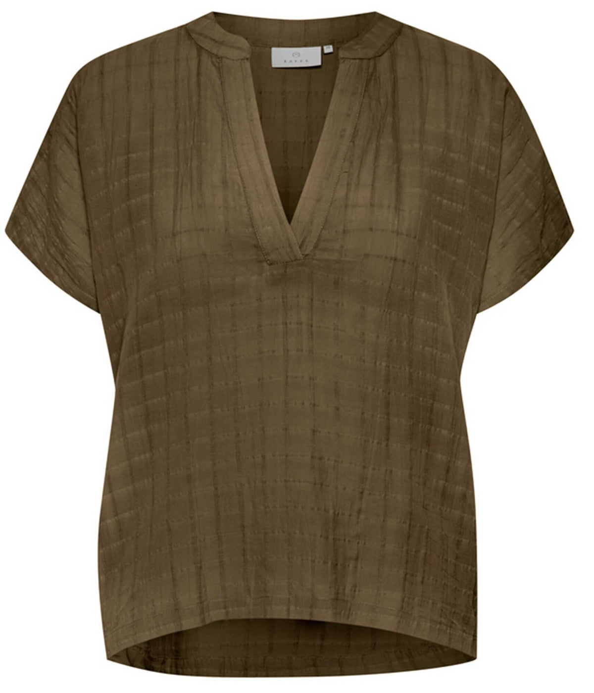 KAFFE WING SLEEVE BLUSE I KHAKI