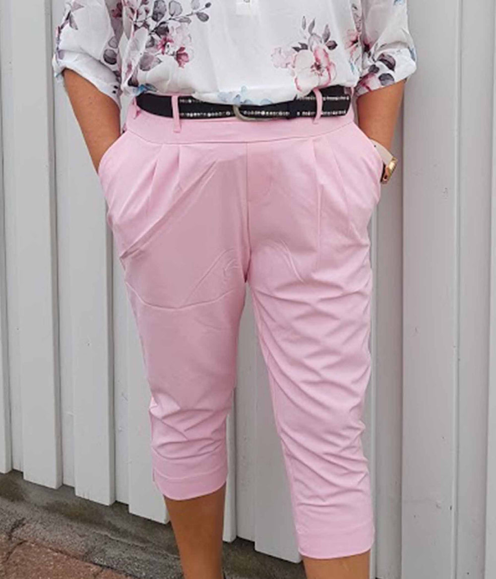 Rust Mængde af elev Kaffe jillian capri pants i candy pink på Tilbud – Heidisbutik