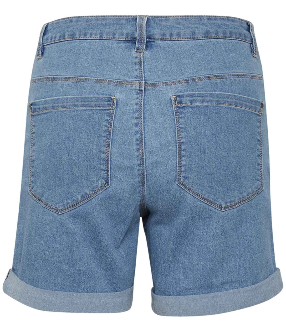 KAFFE DENIM SHORTS  I LYS BLÅ