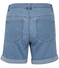 KAFFE DENIM SHORTS  I LYS BLÅ