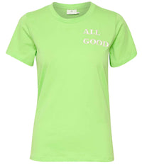 KAFFE MADDIE T-SHIRT I LIME GRØN