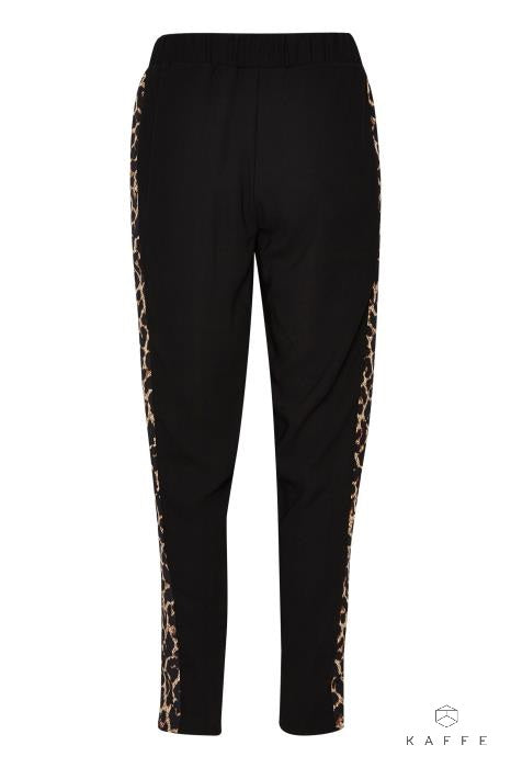 KAFFE LESTER PANTS MED LEOPARD STRIBE