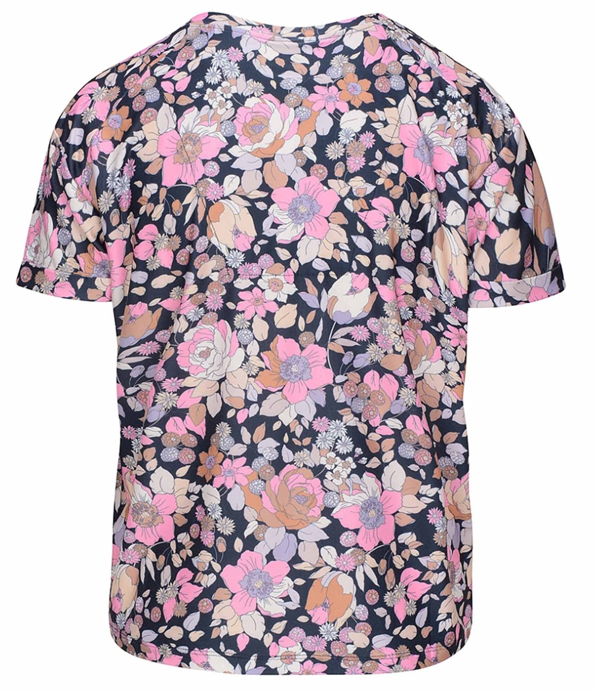 LUXZUZ ONE-TWO KARVI T-SHIRT I PINK OG LILLA