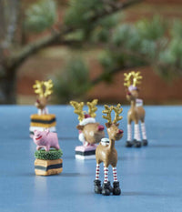 MINI RUDOLF  CANDYGIRL LYSERØD - 7 Cm.