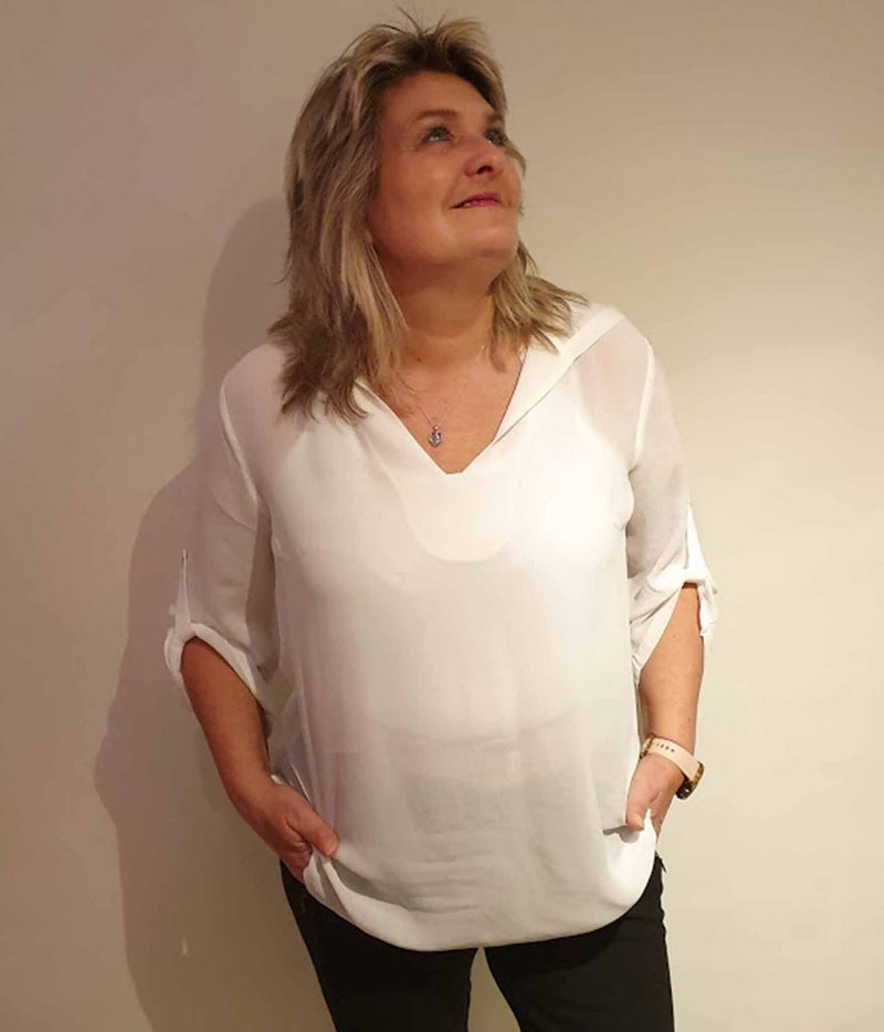 ONE-TWO HERMINE BLUSE I CREAM