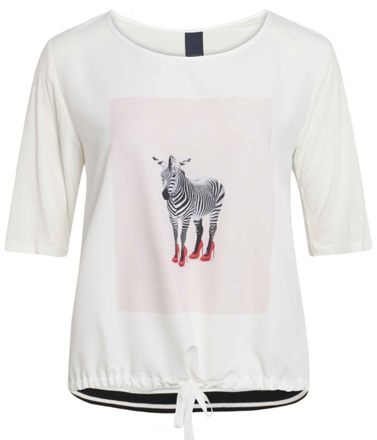 ONE-TWO ADRIANNA T-SHIRT MED ZEBRA