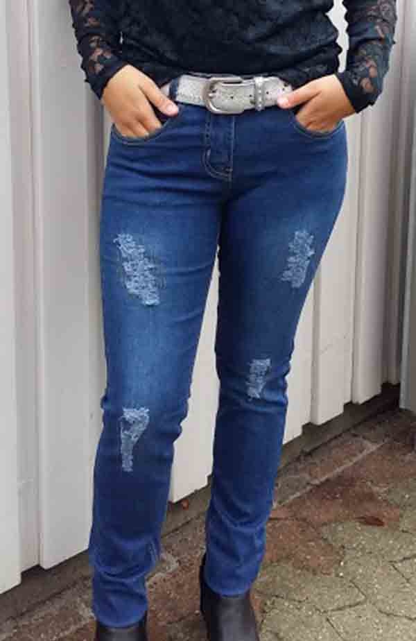 ZE-ZE SANNE JEANS MED SLID