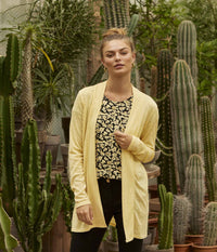 ZE-ZE LODDI CARDIGAN I GUL
