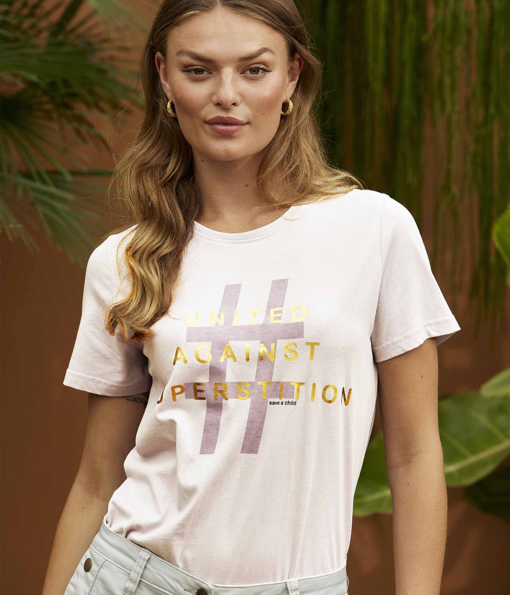 Pak at lægge prøve Kæreste Ze-Ze T-Shirt i hvid - Land of hope – Heidisbutik