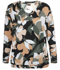 ZE-ZE SOFIKA BLUSE I ARMY PRINT