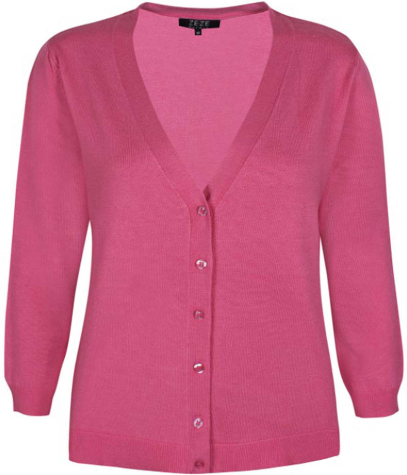 ZE-ZE NORMA CARDIGAN I PINK