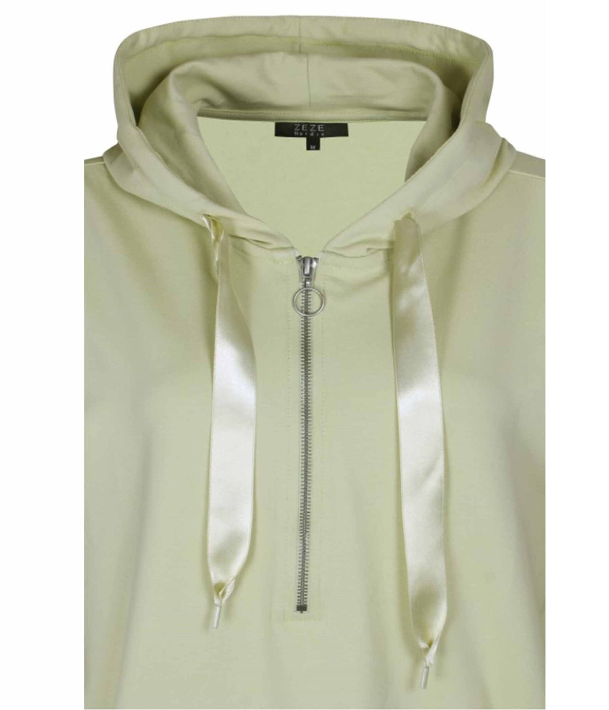 ZE-ZE ZIP HOODIE KJOLE I PISTACIE KJOLE