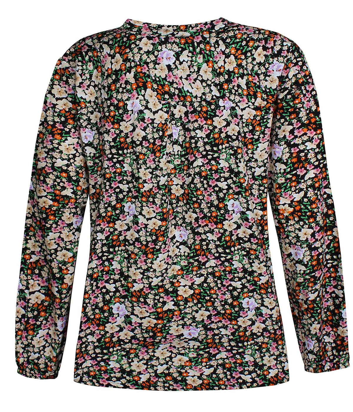 bruger Mappe filosofisk Ze-Ze Relly bluse i sort med blomster print – Heidisbutik