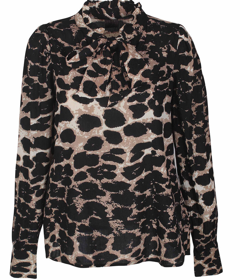 ZE-ZE KIKA BLUSE I LEOPARD PRINT