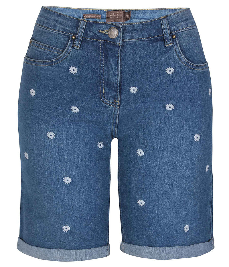 ZE-ZE SANNE SHORTS I DENIM BLÅ