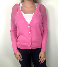 KAFFE CARDIGAN I PINK