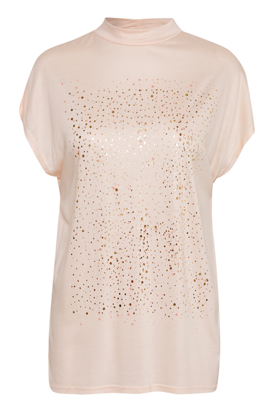 KAFFE DORTE T-SHIRT I PEACH